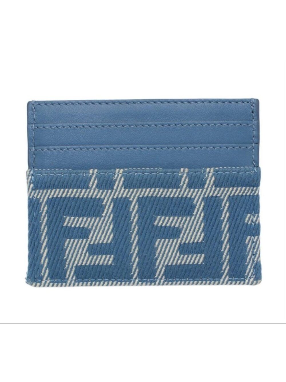 Fendi Baguette FF Jacquard Card Case Business Holder - Picture 2 of 7
